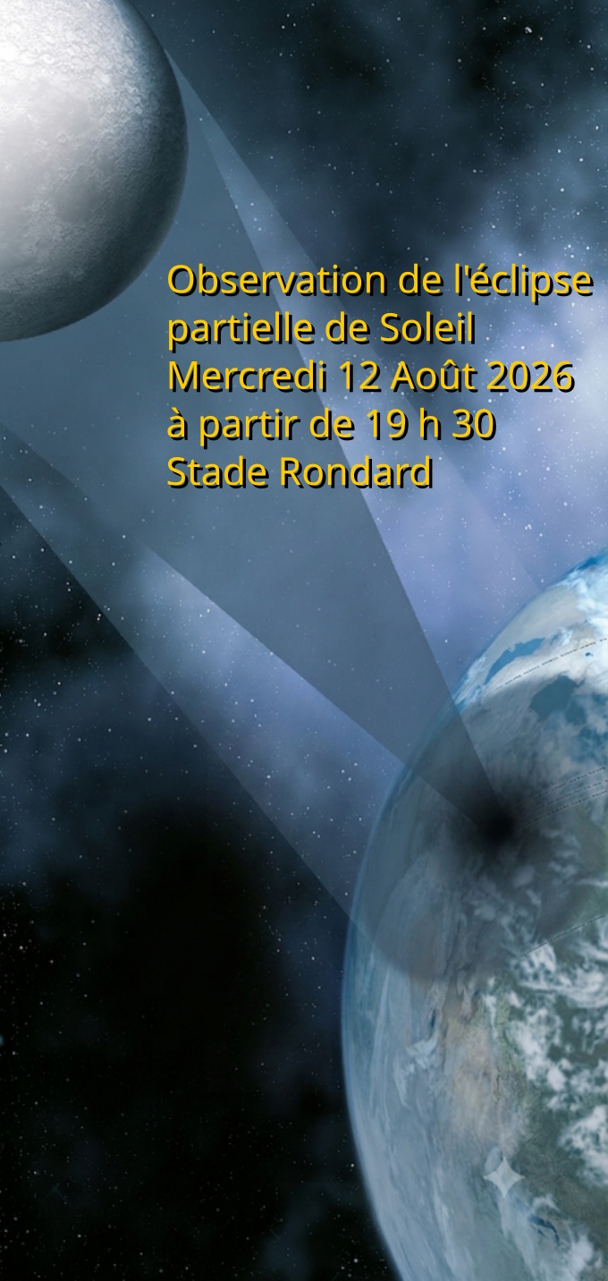 Observation éclipse partielle de Soleil Mercredi 12 Août 2026